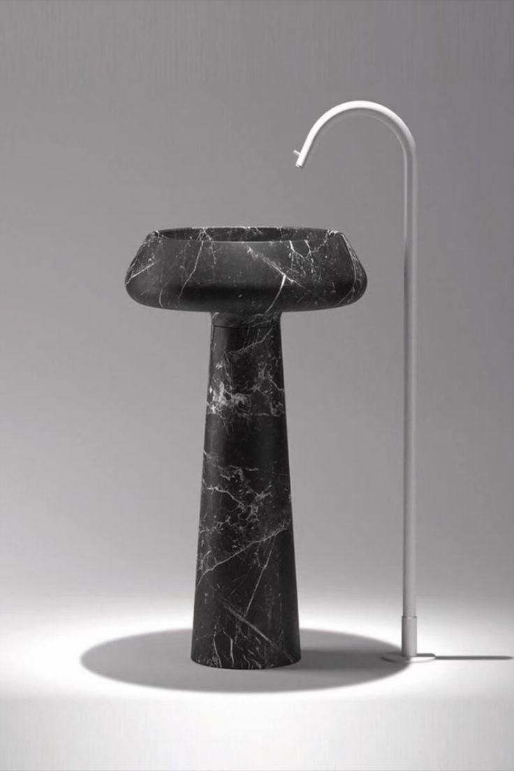 Nero Marquina Monolith Basin – Signature Collection — marble installation by Marbrest Stone, uxury Villa Bathroom Installation, Dubai, UAE